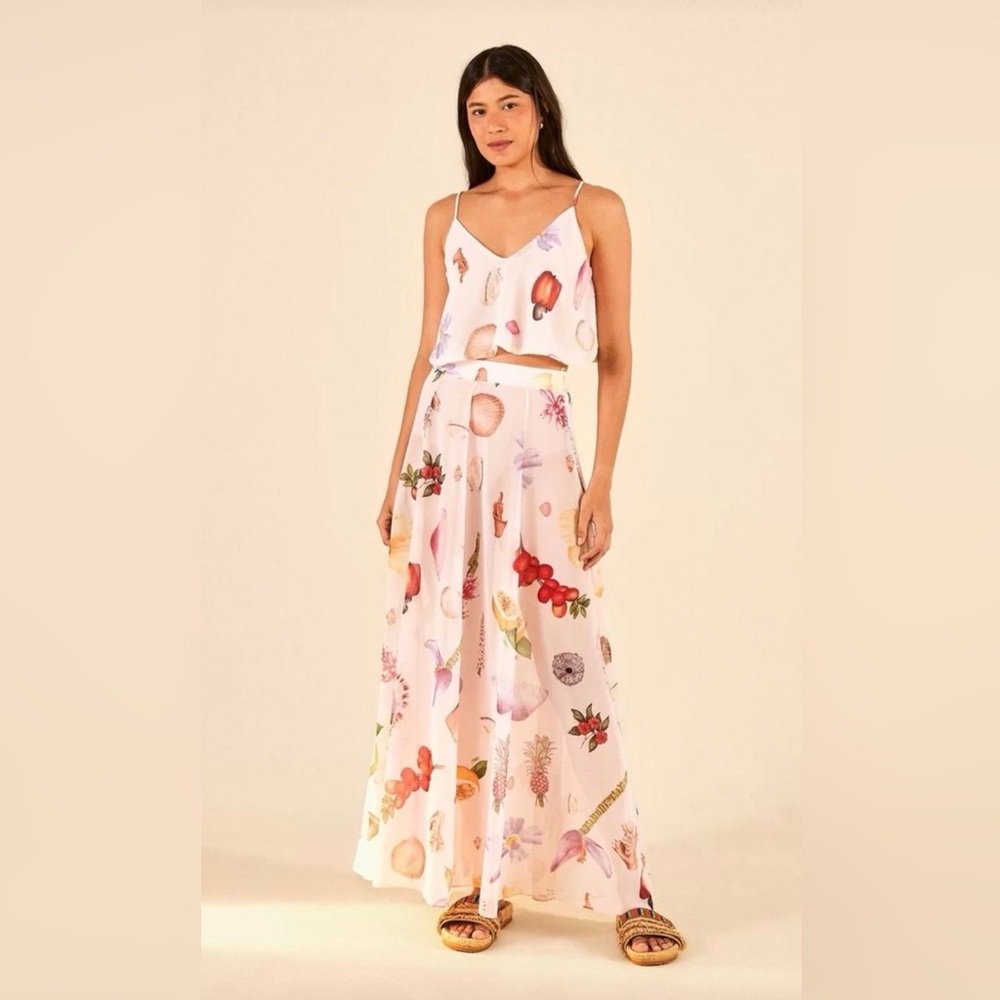 FARM Rio Fruit Print Maxi Skirt